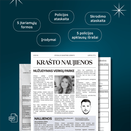 Detektyvinė byla - Nužudymas Verkių parke