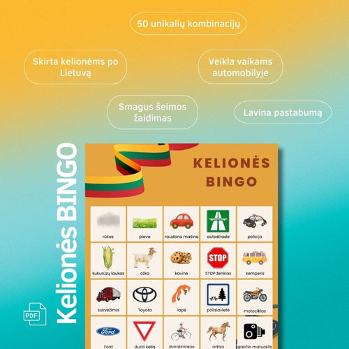 Kelionės BINGO