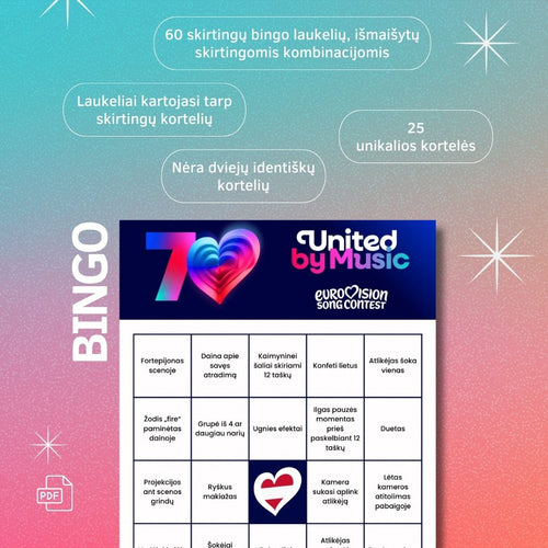 Eurovizijos vakarėlio rinkinys 2026